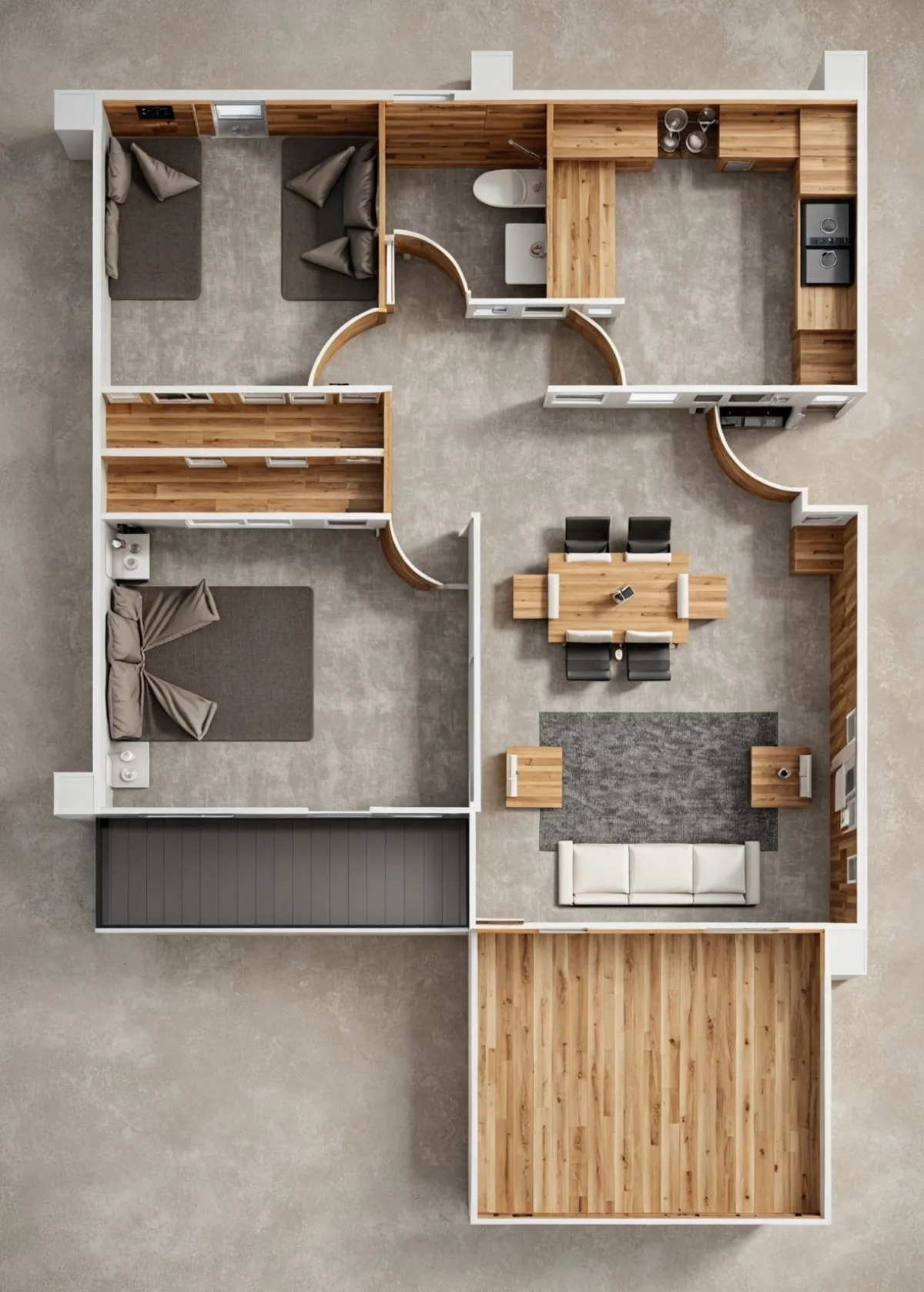 Modelo 65 · Planta ilustrada